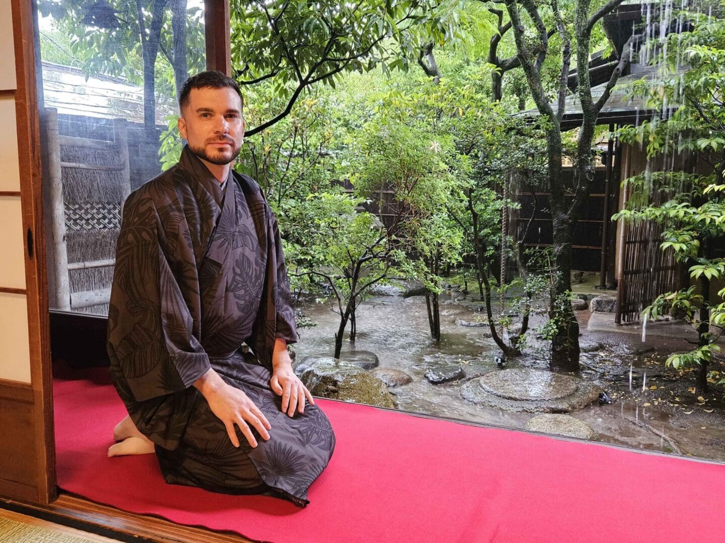 Chris in a Kimono