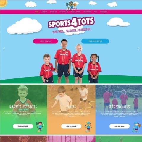 Sports Club Website Design